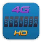 4g browser hd android application logo